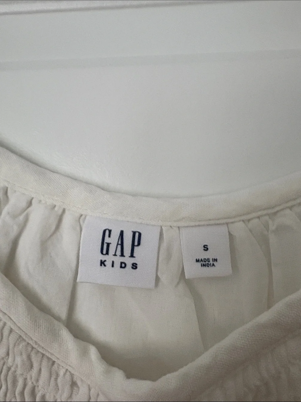 GAP Kids Tan Cargo Jogger Pants, denim coat, and white cotton top bundle